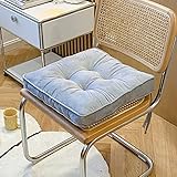 FFZWMX Cord Stuhl Kissen Mit Krawatten Waschbares Sitzkissen Ultra Weiches Warmes Bodenkissen Für Esszimmerstühle Bürostühle Hartholzböden G,42 * 42
