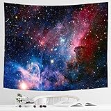 Alumuk Sternenhimmel Tapisserie, 3D Kosmische Galaxie Wandteppich Psychedelic Wandbehang Boho Mandala Hippie Wandtuch Tagesdecke Bettdecke für Schlafzimmer Wohnzimmer Wohnheim (180 x 230 cm)