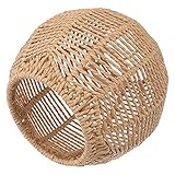Rattan Lampenschirm E27 Dekoration Vintage Tischlampenschirm Stehlampe Lampe B?hmische Ersatzlampenschirme für Pendelleuchte Wandlampe Tischlampe Deckenleuchte Schirm
