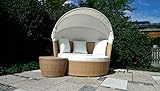 RATTANIA Relax-Ruhinsel Vallencia small Natur, Sonneninsel polyrattan, Sonneninsel Rattan, Lounge Insel, Gartenmuschel, Terrassen Lounge, Lounge Insel, Lounge Muschel,RATTANIA Modell Vallencia small