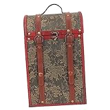 Homoyoyo Box Doppel Wein Box Dekorative Geschenkbox Holz Geschenkbox Holz Geschenke Wein Zubehör Acotar Box Set Kunstholz Jalousien Champagner Geschenkbox Holz Wein Geschenkbox Wein