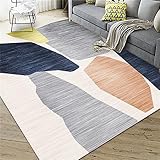 Kunsen Wohnzimmer Teppich Abstrakte Geometrie Anti Rutsch und Anti Fouling gameing Room deko teppiche Multicolor rutsch Teppich Landhaus deko Teppich Teppich kinderzimmer Junge 200X250CM