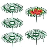 Erdbeerstütze Erdbeerpflanze Unterstützt Kunststoff -gemüseregal Wasserdichtes Erdbeeranbau Racks Obst Rahmenkäfige Grün 5 Stcs
