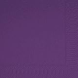 250 Duni Zelltuch Servietten 33 x 33 cm 1/4 Falz Plum
