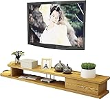 TV-Schrank, TV-Lowboard, schwebende Regale, an der Wand montierte TV-Medienkonsole, Set-Top-Box-Aufbewahrungstrennwand, eine Vielzahl von Farben, 35,4/43,3/51,1/59 Zoll/90 cm E/E