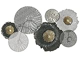 Beliani Elegante Wanddekoration schwarz/Silber Zirconium