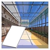 LVLDAWA Polycarbonat-Dachplatten, UV-beständige Tageslichtpaneele Für Den Außenbereich Schlagfeste PC-Dauerplatte Für Carports Im Wintergarten, Anpassbar (Farbe : klar, Größe : 1.2x24m)