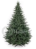 Original Hallerts® Spritzguss Weihnachtsbaum Richmond 210 cm Edeltanne - Christbaum zu 100% in Spritzguss PlasTip® Qualität - schwer entflammbar nach B1 Norm, Material TÜV und SGS geprüft