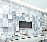 ZHEN WALLPAPER Einfachheit des Gitterquadrats für Wände Wandbilder Tapete 3D-Tapete Wohnzimmer Schlafzimmer Wohnzimmer Kinderwandbild - 430 cm x 300 cm (169,3 x 118,1 Zoll)