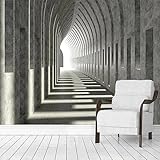 Fototapete Cement Road Corridor Space Expansion TV Sofa Zuhause l De Parede Moderne Tapete Wandbilder Wohnzimmer Schlafzimmer Wand Dekoration 3D Wandtapete Tapeten 200x140cm Yuekuomao3691