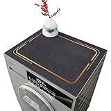 Wasserdichte Abdeckung für Trockner Waschmaschine Staubschutz Kühlschrank Staub Cover Auflage Rutschfest Matten für Nachttisch Mikrowelle Küche Badezimmer Heimdekoration Verschiedene Größen