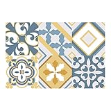 Mumuj 6 Stück 3D Gitterkristallkeramikkleide aus Peel and Stock Wandaufkleber für die Wand, wasserdicht, selbstklebend Wandsticker Babyzimmer Name (C, One Size)