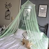 Kuppel-Moskitonetz for Betthimmel, Sommer, 1,2 m, 1,5 m, 1,8 m, Prinzessin, Moskitonetz, Decke for Kinderbett, Doppelbett, Blau, 1,8 m (6 Fuß) Bett, blau, 1,8 m (6 Fuß) Bett (Color : Green)
