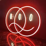 ZUQOACY Neon Expression Smiley Face Sad Face Schlafzimmer Zimmer Kreative Dekolampe 12V Acryllampe