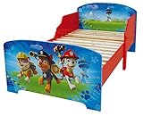 Fun House 712532 Kinderbett Paw Patrol, mit Latten aus Holz, MDF, blau, 140 x 70 x 59 cm