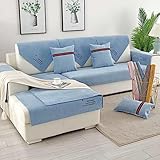 MTHGH Sofa Sitzkissenbezug Wasserdicht,Sofabezug L Form Stretch 4/3/2/1 Sitzer,Elastische Couch Kissenbezüge Husse Überzug Bezug Für Sofa Sitzkissen,I-90x240cm