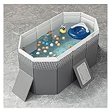 Faltbarer Hundepool Zusammenklappbarer,Hundeschwimmbad Badewanne Kinderpool,Hundebeckenspielzeug Für Große Hunde,tragbares Badewannen-Schwimmbecken Im Innen- Und Außenbereich Für Haustiere(Size:160x12