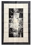 Vip-leather NEU KUHFELL Patchwork Teppich Cod 522 (240 cm x 300 cm)