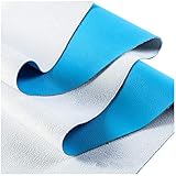 SSYBDUAN Möbelstoff Premium Bezugsstoff Zum Kunstleder Kunstleder PU Stoff 138 X 100 cm, Polster Handwerk DIY Sofa Handtasche Autositz Haarschleifen Dekorationen - Blau (Color : Blue)