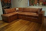 Quattro Meble Echtleder Ecksofa Antalya I 245 x 164cm + 2 x Lederkissen Sofa Couch mit Bettfunktion und Bettkasten Echt Leder Eck Couch