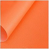 GLFYHG DIY Leatherette Polsterstoff Auf den Zähler - Kunstleder - for Möbel, Sofa, Stühle, Taschen, 1,38 × 1 M (4.5ft X 3.3ft) (Color : Orange)