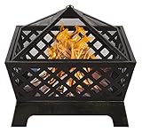 Feuerstellen für den Außenbereich, Holzfeuerstelle für den Außenbereich, Outdoor-Mesh-Brazier-Garten-Terrassenheizung, Holzfeuerstelle