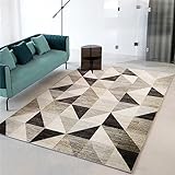 RUGMRZ Schöne Teppich Moderne geometrische Anti-Rutsch und waschbar Teppich rutschstopp Mehrfarbig Teppich geometrisch Teppich Bett schöne Teppich kinderzimmer deko160x230CM