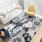 BAPRRJY Lounge-Wohnzimmer-Teppich Distressed Geometric Leicht Zu Reinigender Schlafzimmer-Teppich Allzweck-Flur-Küchen-Teppiche,1,80 * 160cm