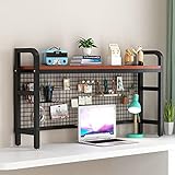 Büro-Desktop-Aufbewahrungsregal, Präsentationsregal, Computertisch-Bücherregal, Matel- und Holz-Arbeitsplatten-Bücherregal, Regale für Bürobedarf, Heimdekoration, Küche (Farbe: C, Größe: 85