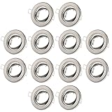 Sweet Led 12X Einbaurahmen GU10 Fassung,230V Lochmaß 68mm, Durchmesser 88mm,aus Metall Einbaustrahler schwenkbar bis 25°, geeignet für LED Halogen, Einbauspots, Rahmen downlight Spot