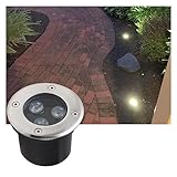 GOFQB Untergrundlicht LED Blau, Grün, Rot, Gelb Außenlandschaftsleuchten IP67 Wasserdicht for Auffahrt, Deck, Stufe, Gartenbeleuchtung (Color : Yellow, Size : 36W)