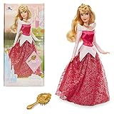 Disney Store Offizielle Puppe von Prinzessin Aurora (Dornröschen) für Kinder, Dornröschen, 29 cm, vollbewegliche Puppe im Glitzerkleid mit ausgearbeiteter Haarbürste, geeignet ab 3 Jahren