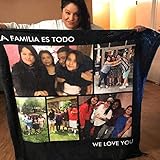 Personalisierte Kuscheldecke mit Eigenem Foto Bedrucken Weich Warm Dick Fotodecke Bild Selbst Gestalten Geburtstags Freunde Familie Baby Hund