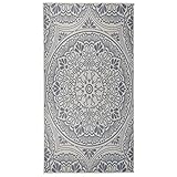 LAPOOH Outdoor-Teppich, Carpet, Area Rug, Teppiche Wohnzimmer, Teppischwhonzimmer, Büroteppich, Schlafzimmer, Flachgewebe 80x150 cm Blaues Muster