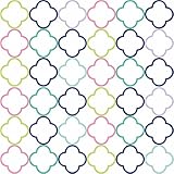 38.1x228.6 cm, abnehmbar, 3D, bunte geometrische Muster, Tapete, selbstklebend, abziehen und aufkleben, Wandpapier, Dekoration für Kinder, Jungen, Mädchen, Zuhause, Schreibtisch, Klassenzimmer (Ring)
