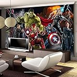 Avengers Fototapete Benutzerdefinierte 3d-tapete Für Wände Hulk Iron Man Captain America Wandbild Junge Schlafzimmer Wohnzimmer Designer Breite 280 cm * Höhe 180 cm