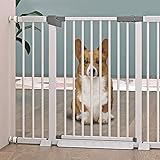 Baby Gates Treppenschutzgitter Handlauf Armlehne Haustiergitter Sicherheitsgitter Für Welpen, Druckmontiert 63-223 cm Babygitter Für Den Boden Der Treppe, Ausziehbares Metallgitter, Einfach Zu Monti