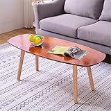 JHKZUDG Home Wood Couchtisch,Naturholztisch,Moderner Couchtisch,Mitteltisch Für Wohnzimmer,Kleine Moderne Möbel Für Wohnzimmer Zu Hause,Walnut