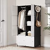 JOISCOPE DIY Regalsystem Kleiderschrank, Schrank Organizer kleiderschrank, Portable Garderobe für hängende, Raumersparnis kleiderschränke, für Wohnzimmer, Kinderzimmer, Schlafzimmer 8 Würfel