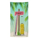 Strandtuch Sommer Reisen Mikrofaser Strandtuch Bedruckt Strandhandtuch Sandfrei Schnelltrocknend Badetücher Strandtücher als Strand Badetuch Saunahandtuch 100x180 cm