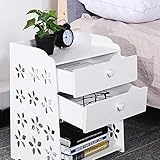 GRFIT Nachttisch Schlafzimmer Nachttisch Nachttische Zwei Schubladen Aufbewahrungstisch Rack Nachttisch Schrank Locker Organizer Lagerkorb Nachtschrank Nachtkommode (Color : Type A)