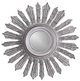 Sonnenspiegel Antik Silber Spiegel 70cm Hängespiegel Wandspiegel Dekospiegel Sonne cat134h Palazzo Exklusiv