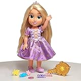 Disney Princess leuchtende Haarglanz Rapunzel mit Licht und Musik inkl. 12 Haaraccessoires 35 cm