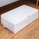 Unterbett-Aufbewahrungstasche, großes Fassungsvermögen, Decken, Kleidung, Spielzeug-Aufbewahrungstasche und Behälter, mit Reißverschluss,mit 3 verstärkten Griffen für Schlafzimmer, Schränke(Large)