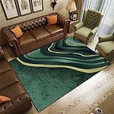 RUGMRZ Schlafzimmer Teppich Einfaches Wohnzimmer Sofa Kinder Teppich mädchen grün Hall Teppiches Teppich Flur Schlafzimmer Teppich küchenteppich waschbar160x220CM