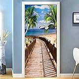 3D Abnehmbare Holzbrücke Möwe Blaue Seelandschaft Wandbilder Für Schlafzimmer Büro Küche Wanddeko 80 X 200 Cm