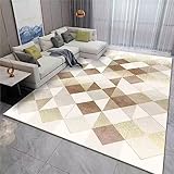 AU-OZNER flickenteppich waschbar Grauer Teppich, Haus Dekoration Büro Stuhl Kissen Moderne Baby Krabbel Teppichdeko Wohnzimmer,Grau,60x90cm