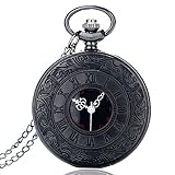 NOALED Taschenuhren, römische Ziffern, Vintage-Uhr, Halskette, Quarz-Wanduhr, antike Taschenuhr, Geschenke für Geburtstage, Vatertag