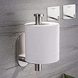 Toilettenpapierhalter-Toilettenpapierrollenhalter Ohne Bohren, 2pcs Klebehaken,Selbstklebend Klopapierhalter Edelstahl Klorollenhalter Zum Kleben,Einfache Und Schnelle Installation FüR Badezimmer
