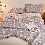 Double-Sided Bedspread Bed Throw,Sommerdecke 200x200,Bettdecke 135 X 200cm,Microfaser Warme Bettdecke,Warme Bettdecke,Bettdecke Steppdecke,Alle Jahreszeiten,Ganzjahresbettdecke